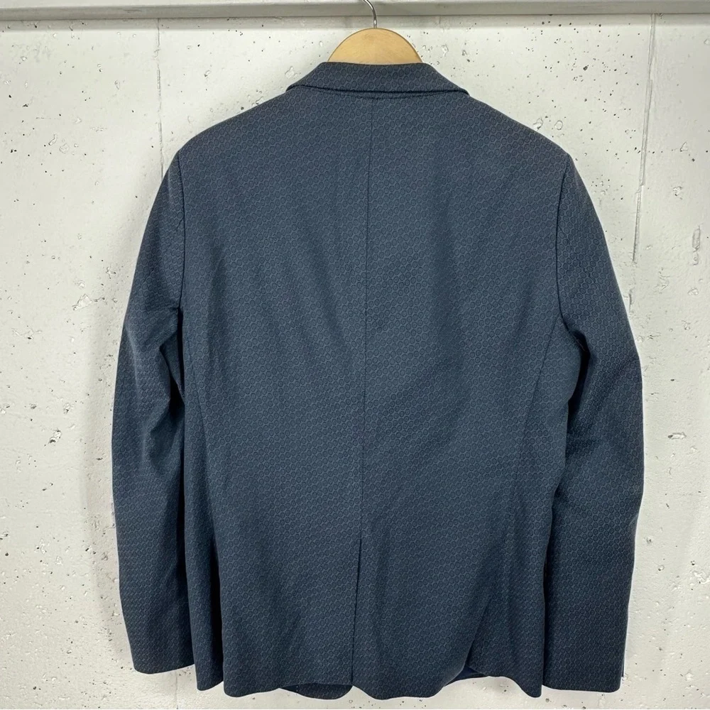 Scotch & Soda Men’s Size XL / 52 ( US 42 ) Navy Blue Print Blazer